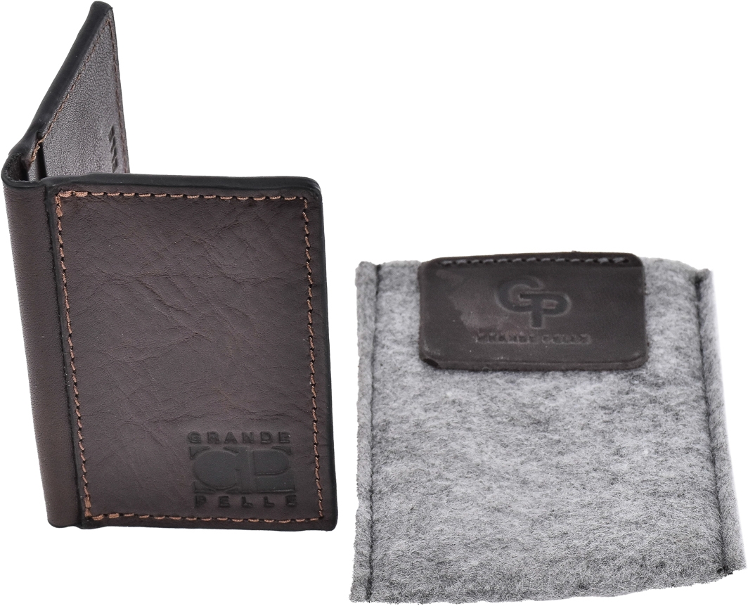 

Картхолдер Grande Pelle CardCase Cartolina 303620 без логотипа шоколадный