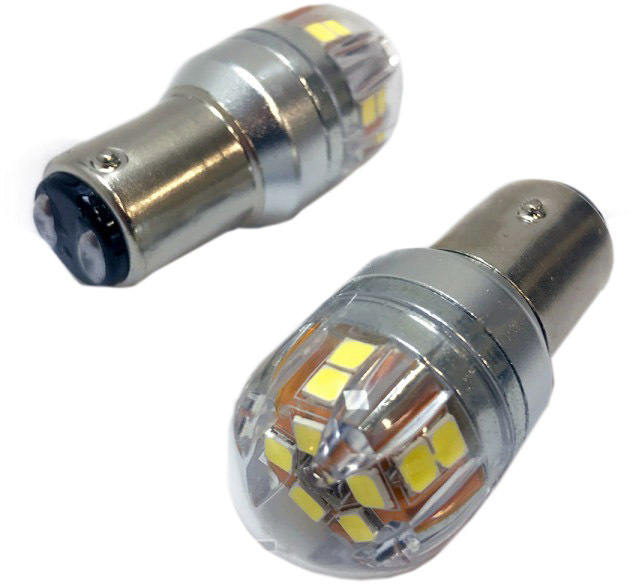 

Автолампа Zollex 16058 Canbus (15 SMD) BAY15d прозрачный