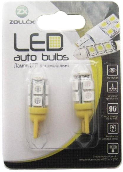 

Автолампа Zollex 16061 Canbus (4 SMD) T10