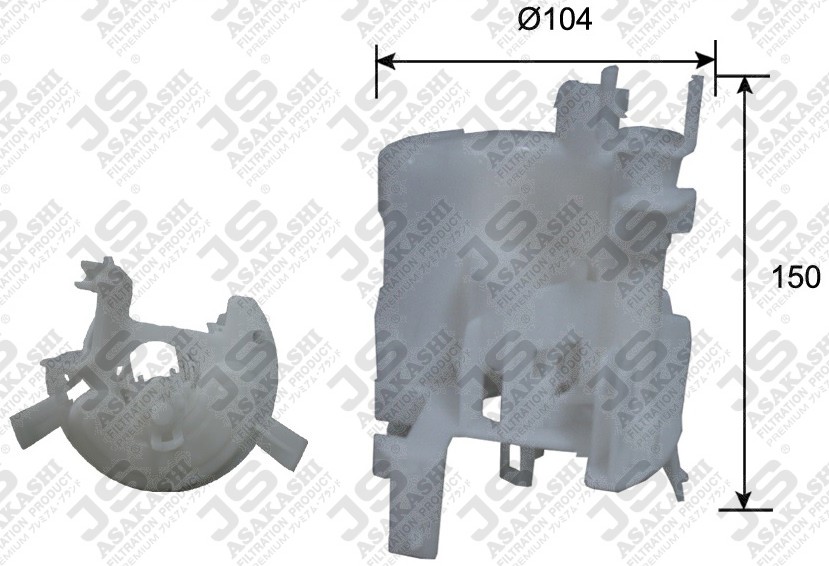 

JS Asakashi FS8020A Топливный фильтр