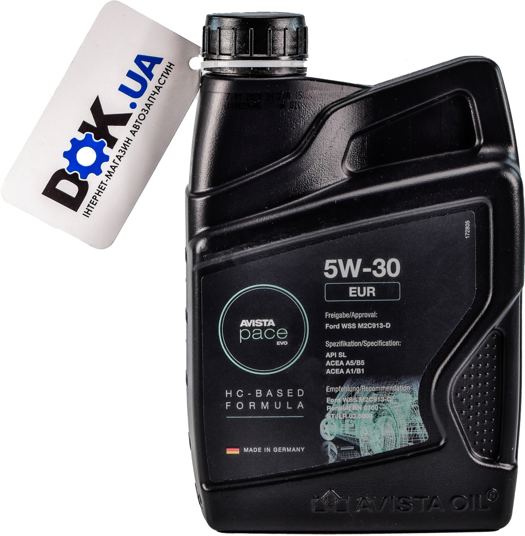 

Моторное масло AVISTA Pace EVO EUR 5W-30 150809