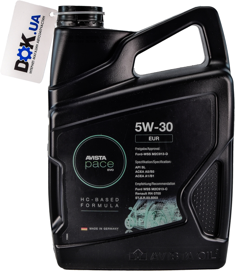 

Моторное масло AVISTA Pace EVO EUR 5W-30 150782