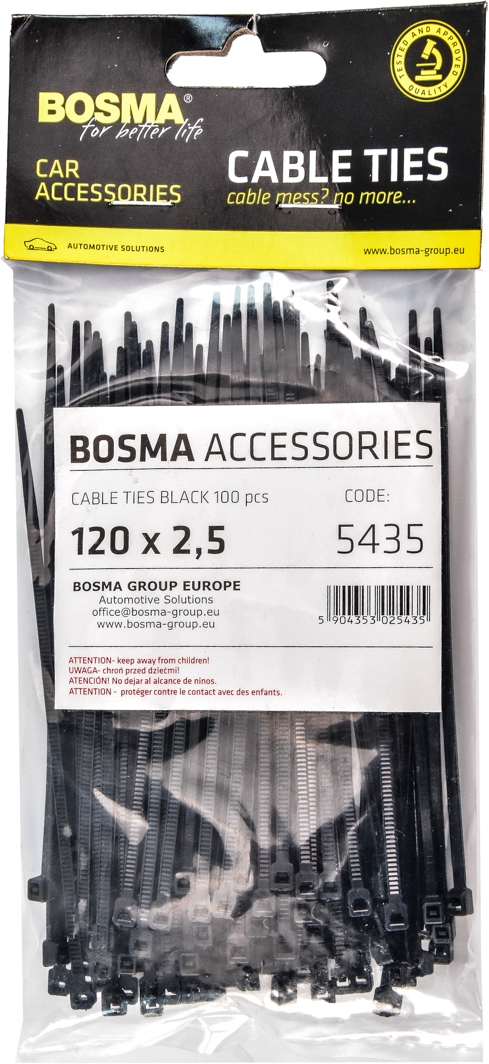 

Стяжка Bosma 5435 0,12 м 2,5 мм 100 шт