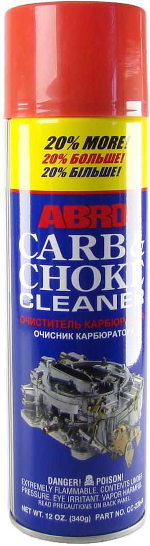 

Очиститель карбюратора ABRO Carb & Choke Cleaner CC-220-R 340 мл