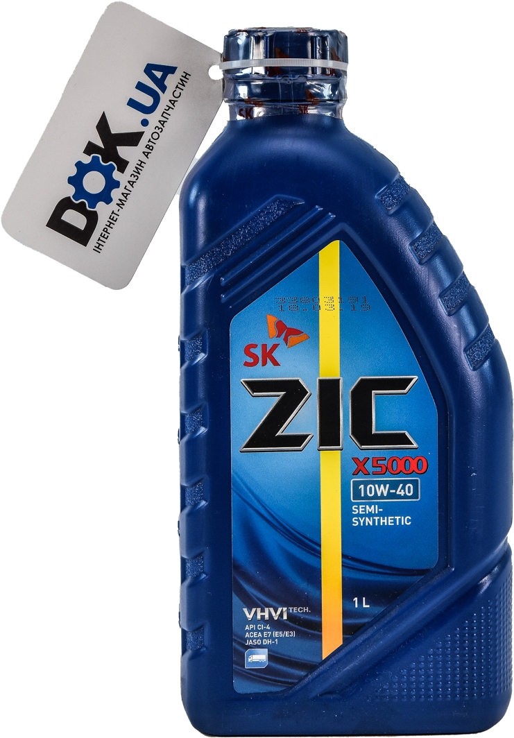 

Моторное масло ZIC X5000 10W-40 полусинтетическое 192658