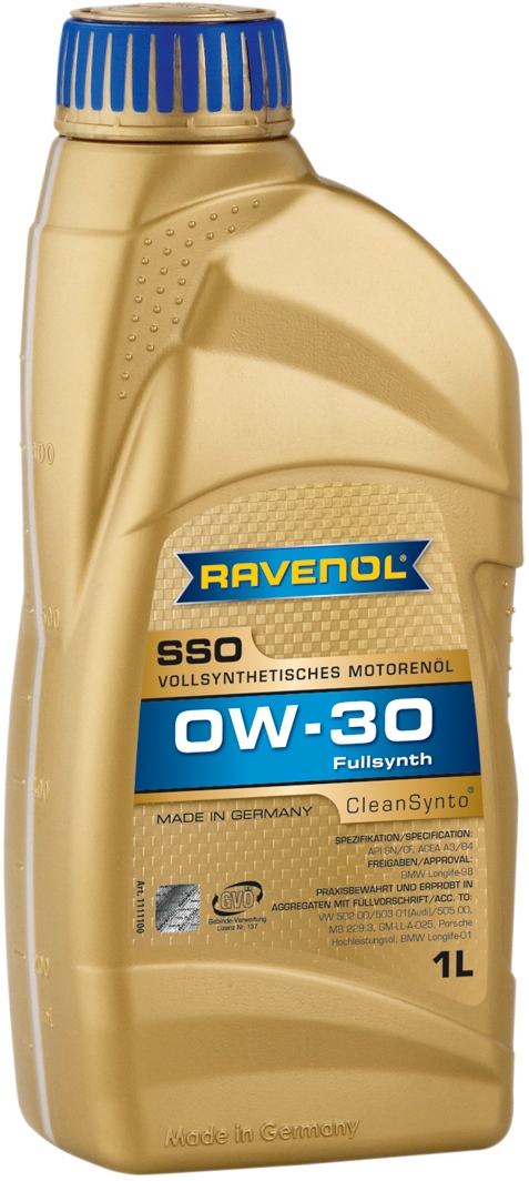 

Моторное масло Ravenol SSO 0W-30 синтетическое 11111004