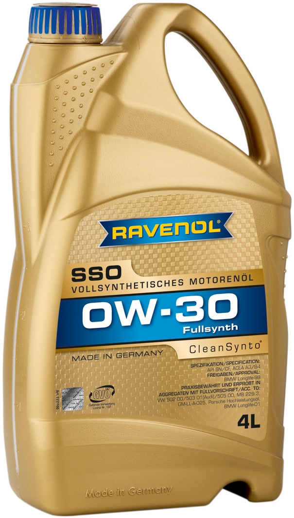 

Моторное масло Ravenol SSO 0W-30 синтетическое 11111004