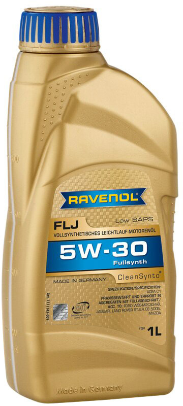 

Моторное масло Ravenol FLJ 5W-30 синтетическое 11111431