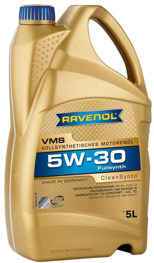 

Моторное масло Ravenol VMS 5W-30 синтетическое 111114405