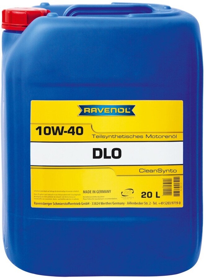 

Моторное масло Ravenol DLO 10W-40 полусинтетическое 111211120