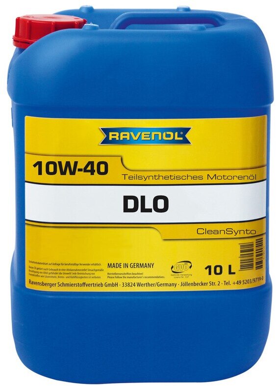 

Моторное масло Ravenol DLO 10W-40 полусинтетическое 111211110