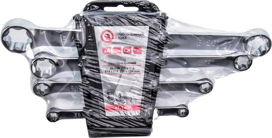 

Набор ключей накидных Intertool xt1400 T6-T24 4 шт
