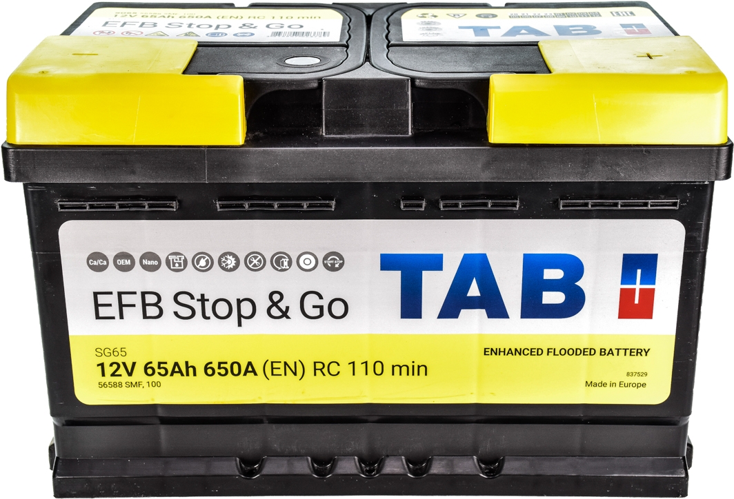 

Аккумулятор TAB 6 CT-65-R Magic Stop & Go EFB 212065