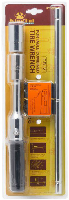 

Ключ балонный KingTul kraft KT-302701K X-образный 17x19x21x23 мм