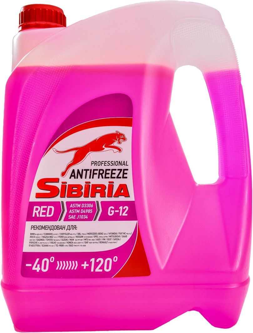 

Антифриз Sibiria -40 G12 розовый 378