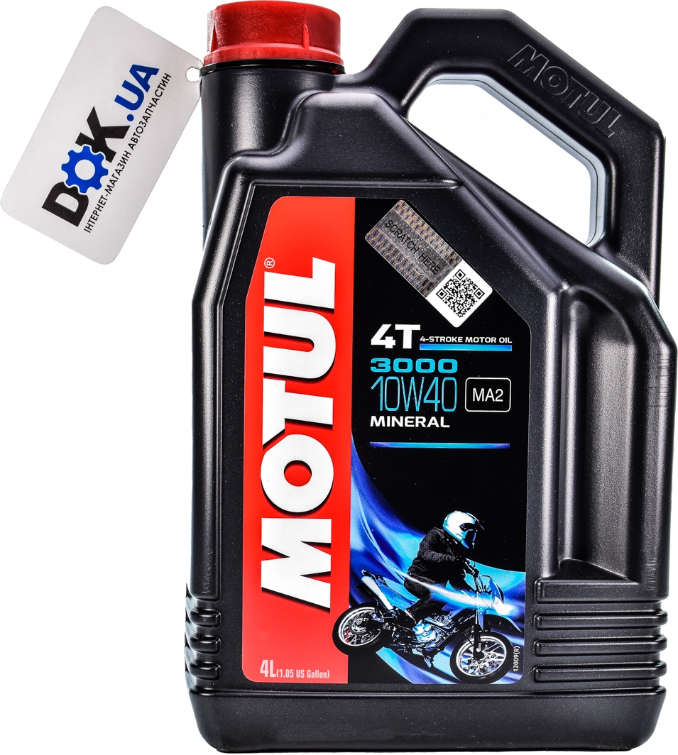 

Моторное масло 4T Motul 3000 10W-40 минеральное 846041