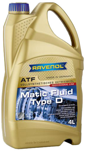 

Трансмиссионное масло Ravenol ATF Matic Fluid Type D синтетическое 1211121004