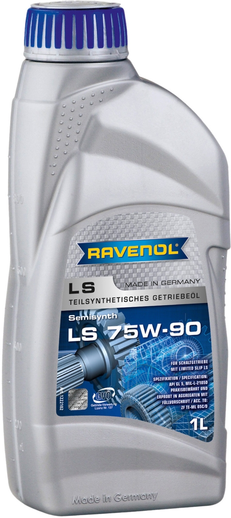 

Трансмиссионное масло Ravenol LS GL-5 75W-90 полусинтетическое 12221021