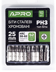 

Набор бит Apro 309106 10 шт.