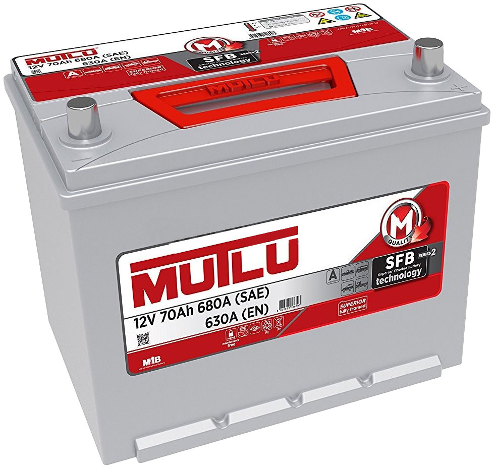 

Аккумулятор Mutlu 6 CT-70-R S2 SMF80D26FL