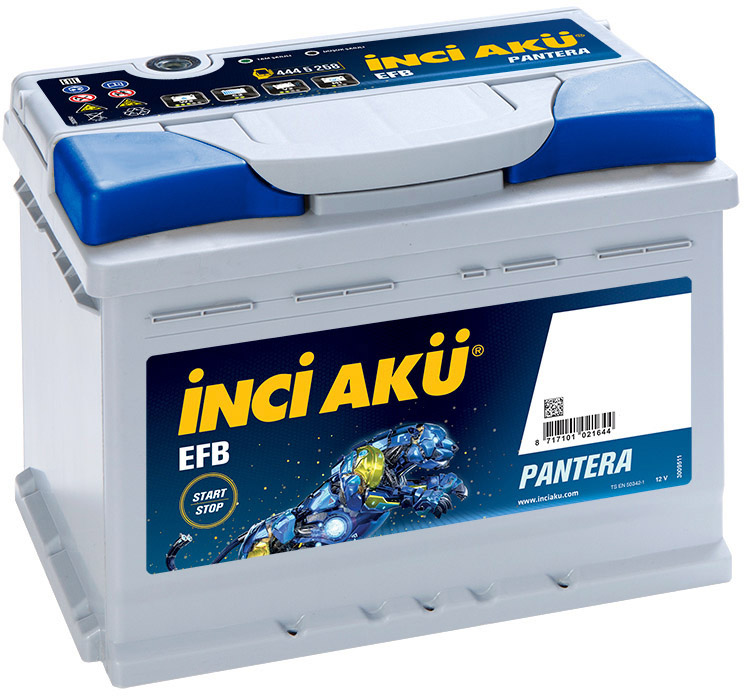 

Аккумулятор Inci Aku 6 CT-60-R Start-Stop EFB Pantera L2060056013