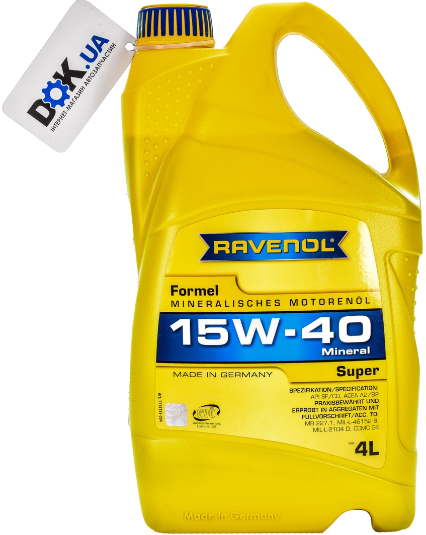

Моторное масло Ravenol Formel Super 15W-40 минеральное 11131154