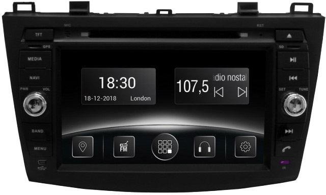 

Штатная магнитола Gazer CM6008-BL на Mazda CM6008BL