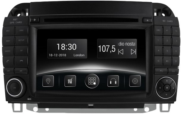 

Штатная магнитола Gazer CM5007-W220 на Mercedes-Benz CM5007W220