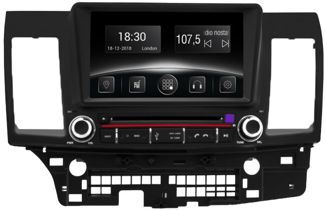 

Штатная магнитола Gazer CM6008-CYA на Mitsubishi CM6008CYA