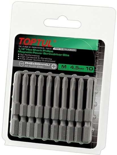 

Набор бит Toptul FSLA0802G 10 шт.