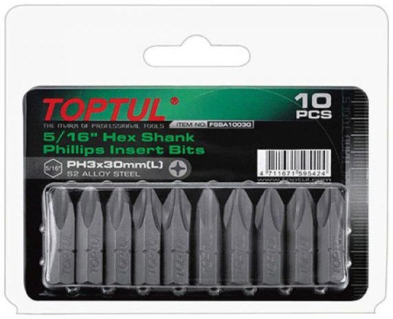 

Набор бит Toptul FSBA1003G 10 шт.
