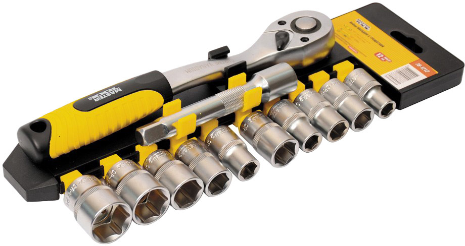 

Набор торцевых головок и комплектующих MasterTool 78-1212 10 шт. 1/2"