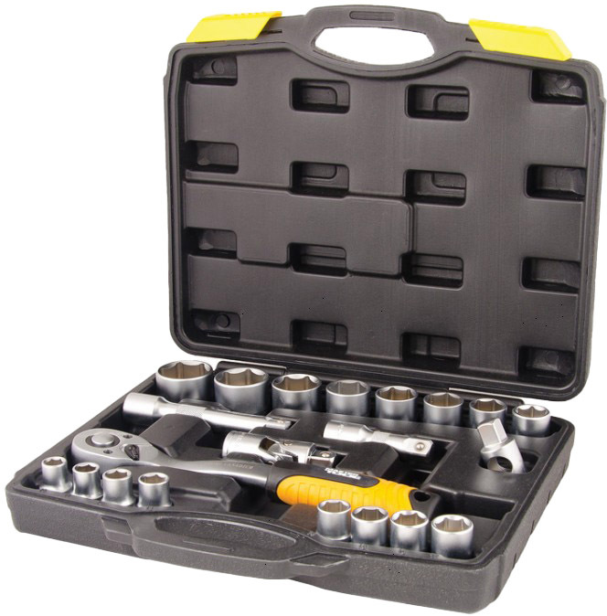 

Набор торцевых головок и комплектующих MasterTool 78-4021 16 шт. 1/2"