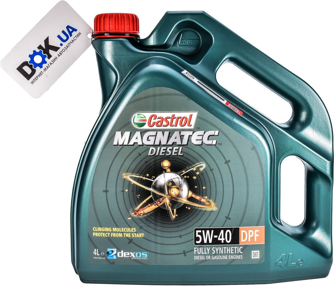 

Моторное масло Castrol Magnatec Diesel DPF 5W-40 синтетическое CASMAGND5W40DPF4L