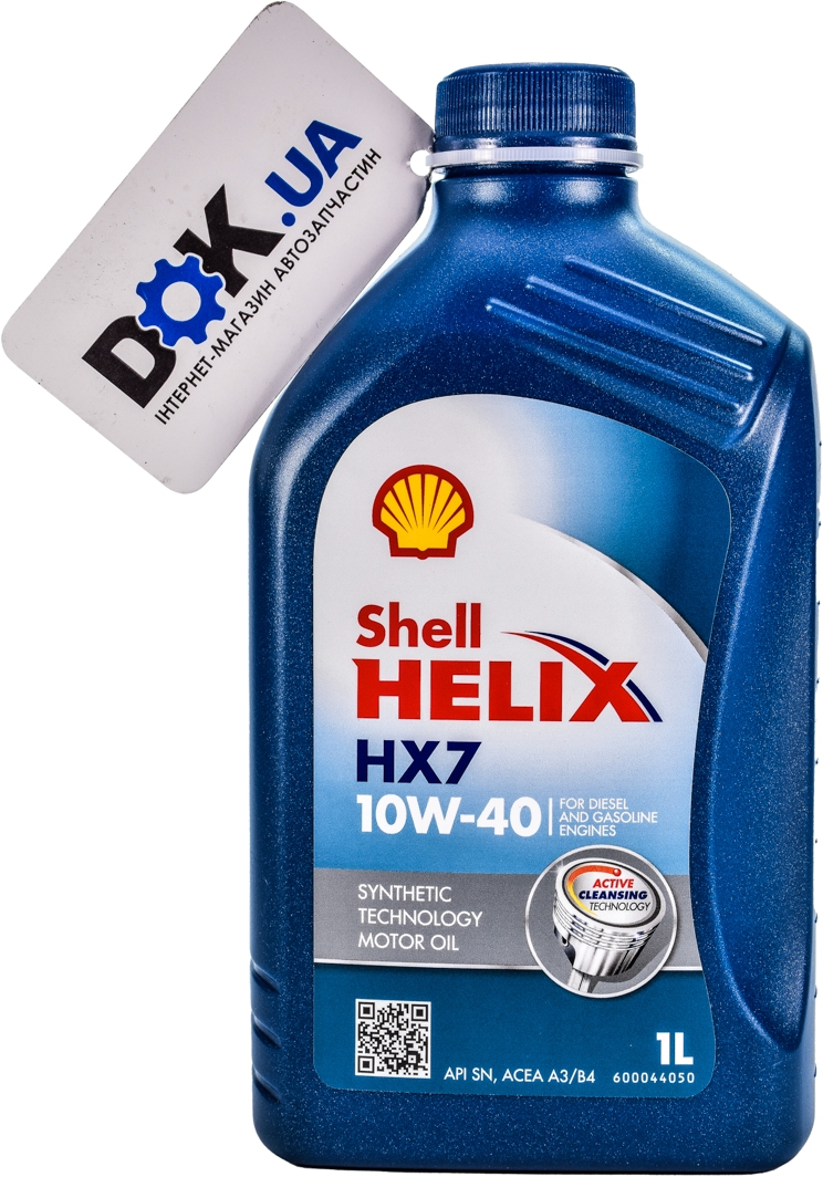 

Моторное масло Shell Helix HX7 10W-40 полусинтетическое 550040293