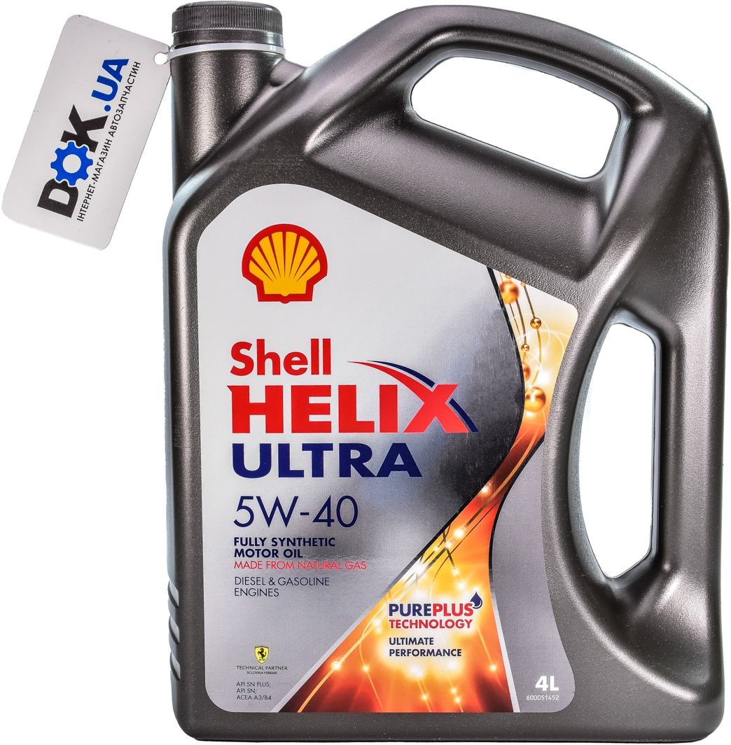 

Моторное масло Shell Helix Ultra 5W-40 синтетическое 550040562