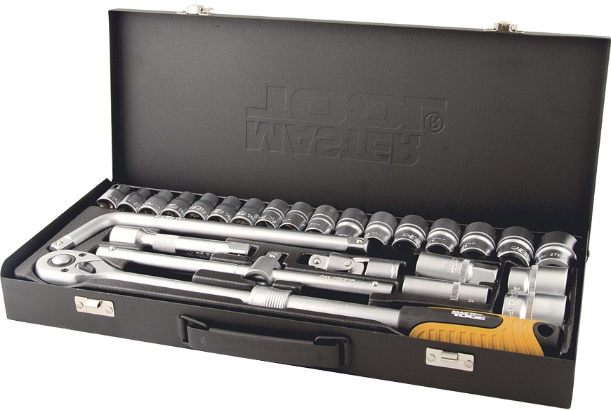 

Набор торцевых головок и комплектующих MasterTool 78-4126 21 шт. 1/2"