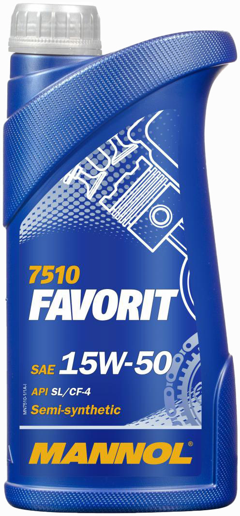 

Моторное масло Mannol Favorit 15W-50 полусинтетическое MN7510-1