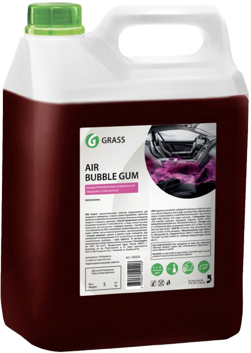 

Наполнитель для ароматизатора Grass Air Bubble Gum 5000 125223