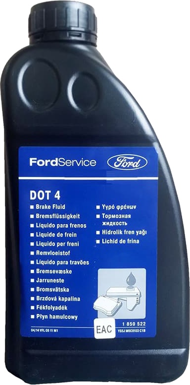 Жидкость форд. Тормозная жидкость Ford super Dot-4 1776308 0.25 л. Тормозная жидкость Ford dot4 (1850522) 1 л. 