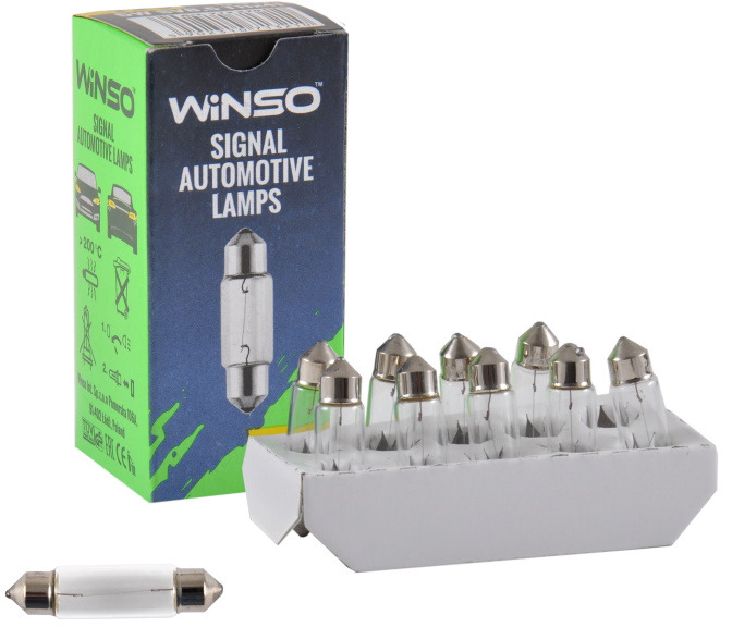 

Автолампы Winso 713210 C5W SV8,5 5 W прозрачная
