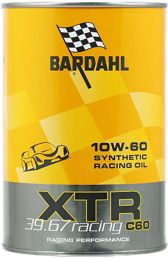 

Моторное масло Bardahl XTR 39.67 Racing C60 10W-60 синтетическое 327039