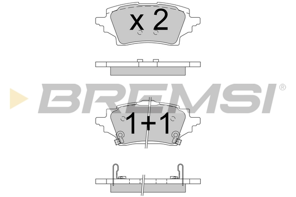 

Bremsi bp3796 Тормозные колодки