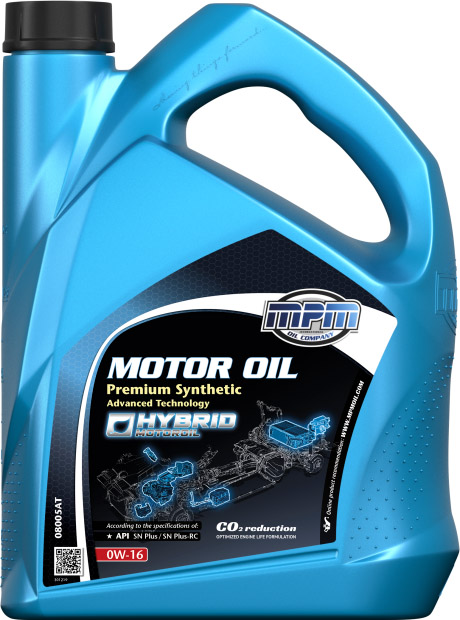 

Моторное масло MPM Premium Synthetic Advanced Technology 0W-16 синтетическое 08005AT