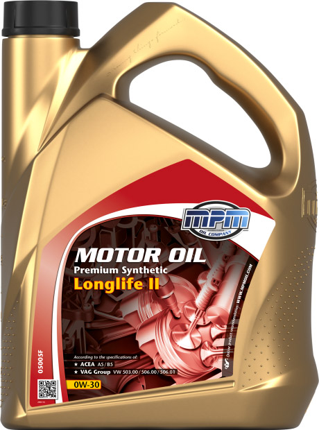 

Моторное масло MPM Premium Synthetic LongLife II 0W-30 синтетическое 05005F