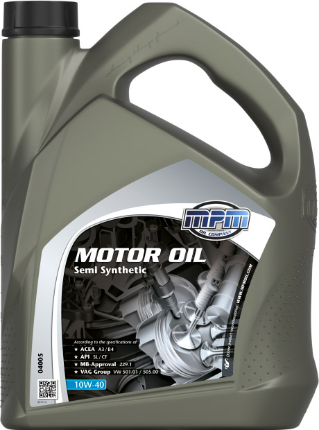 

Моторное масло MPM Semi Synthetic 10W-40 полусинтетическое 04005