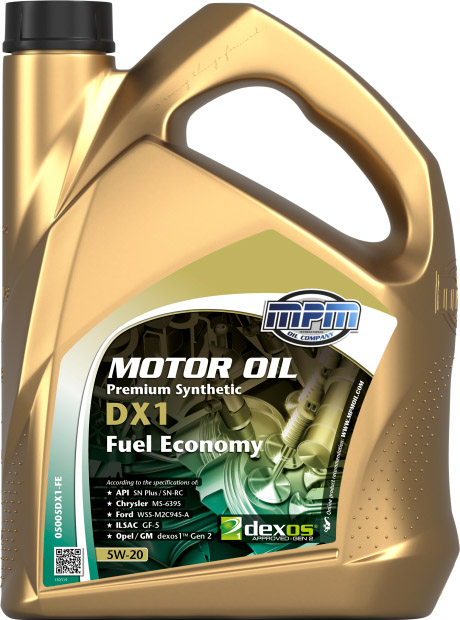 

Моторное масло MPM Premium Synthetic DX1 Fuel Economy 5W-20 синтетическое 05005DX1-FE