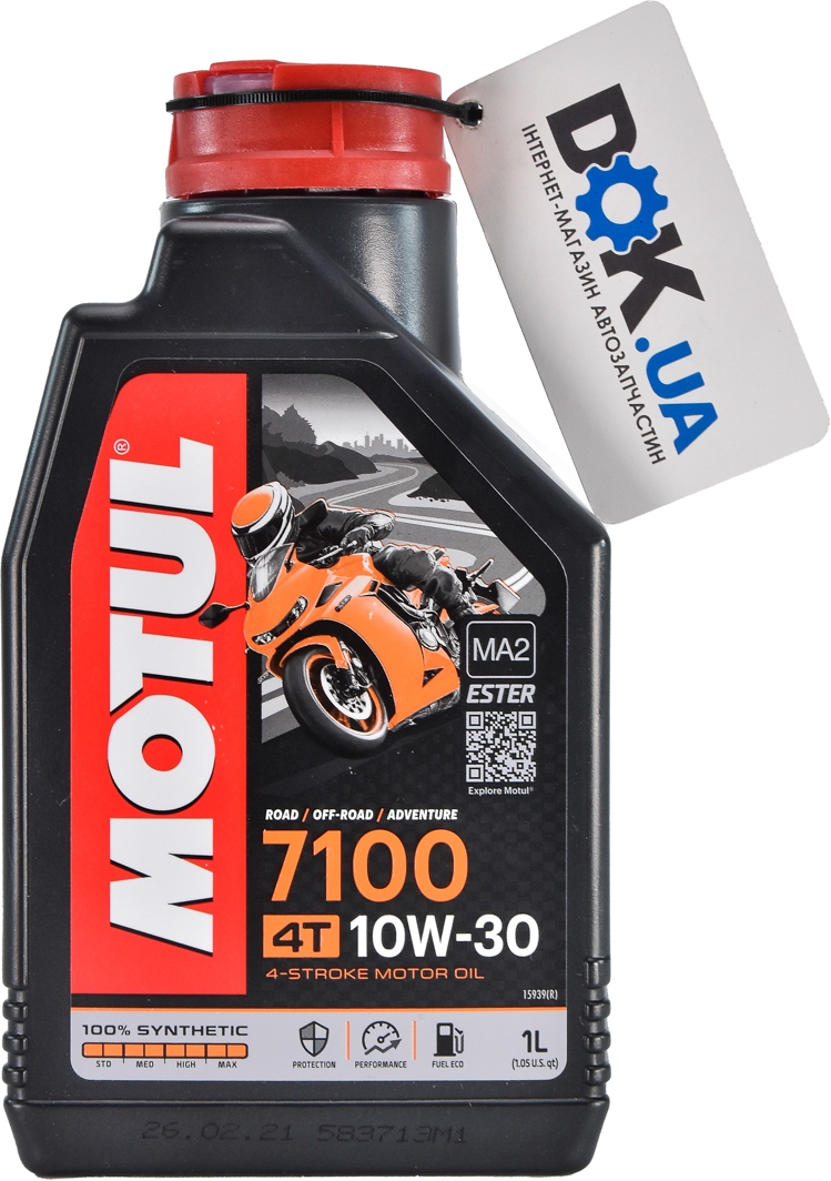 

Моторное масло 4T Motul 7100 10W-30 синтетическое 845441