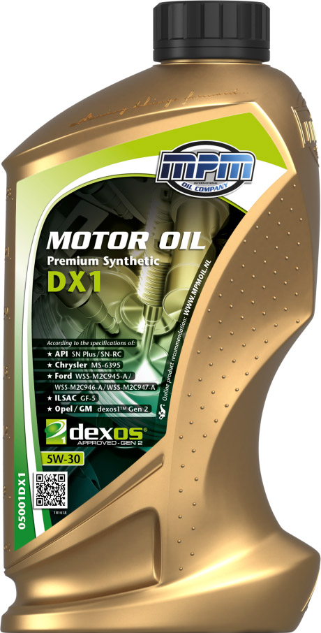 

Моторное масло MPM Premium Synthetic DX1 5W-30 синтетическое 05020DX1