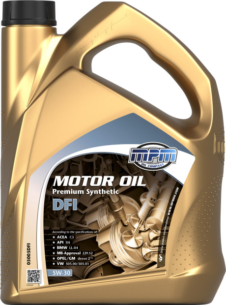 

Моторное масло MPM Premium Synthetic DFI 5W-30 синтетическое 05005DFI